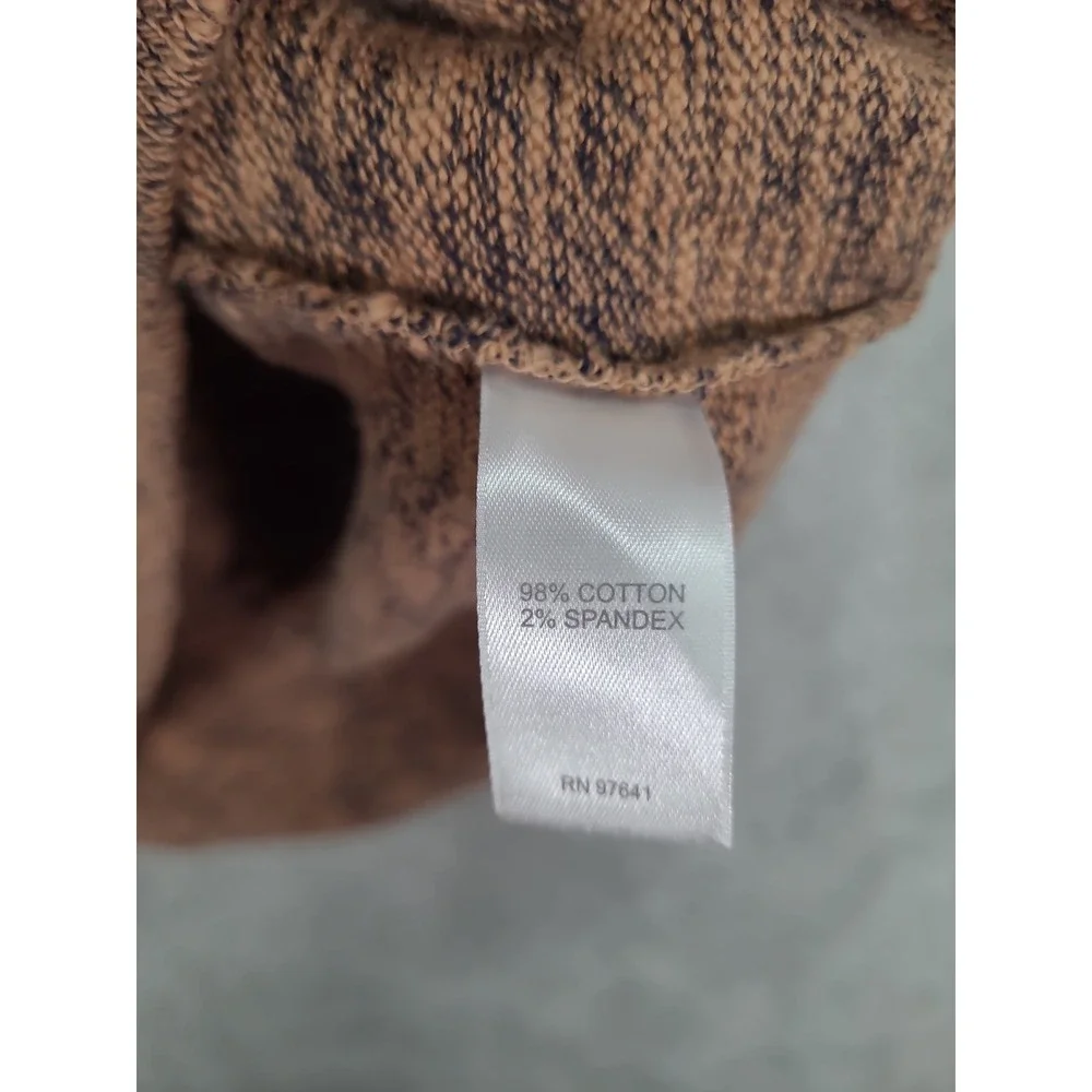 Pure Jill Women's Brown Speckled Cowl Neck Long Sleeve Sweater‎ Top Size L Tall